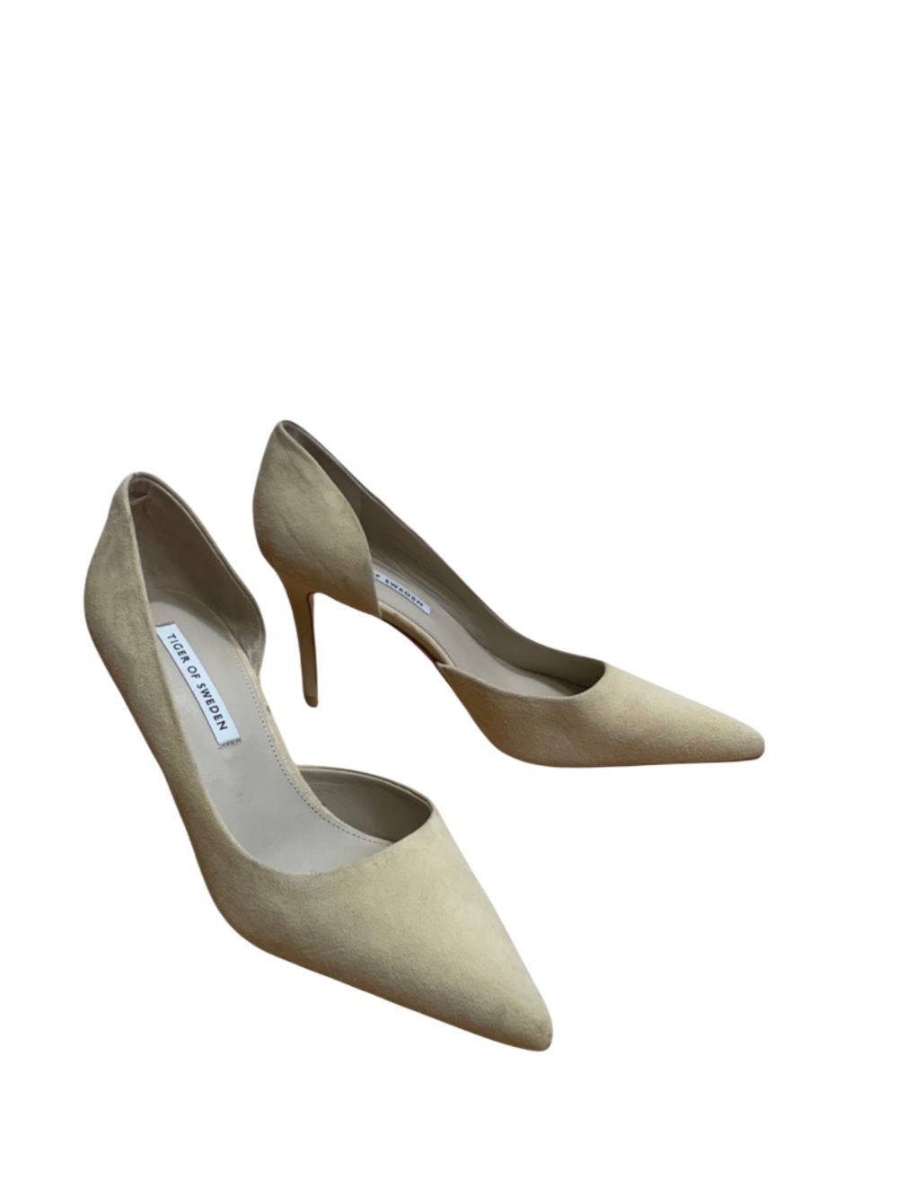 Tiger of Sweden Xeroli Beige Minimalist Suede Pumps